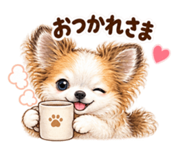 レオのほっこり冬じかんのスタンプ見本4